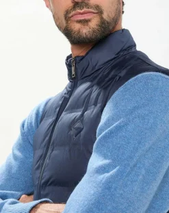 Homme Hackett London Manteaux^Doudoune sans manches bleu marine
