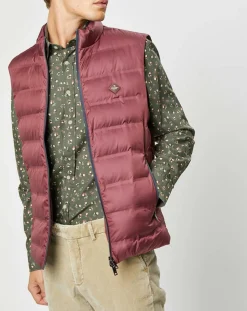 Doudoune sans manches bordeaux-Hackett London