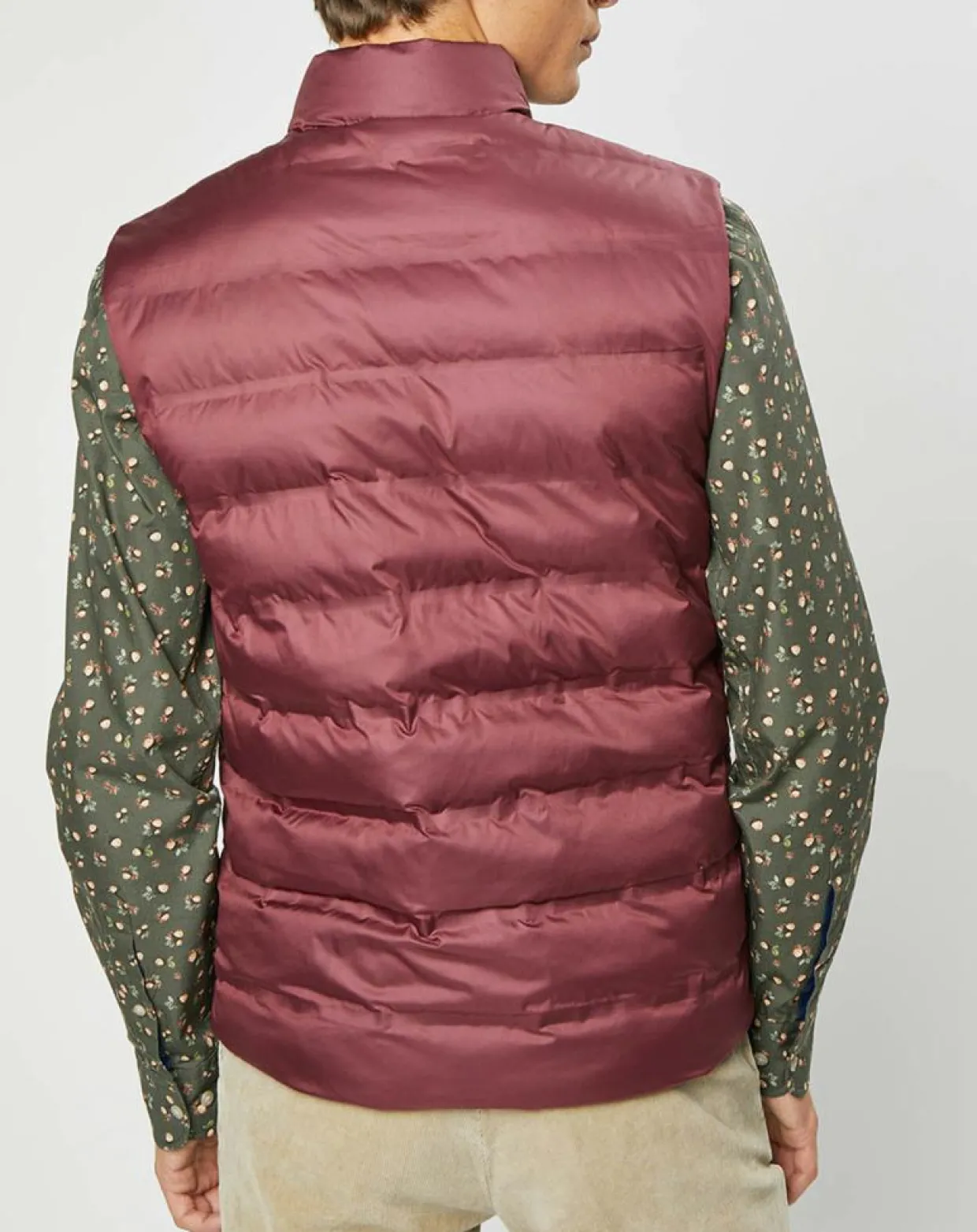 Doudoune sans manches bordeaux-Hackett London
