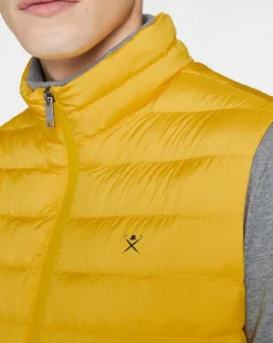 Doudoune sans manches jaune-Hackett London