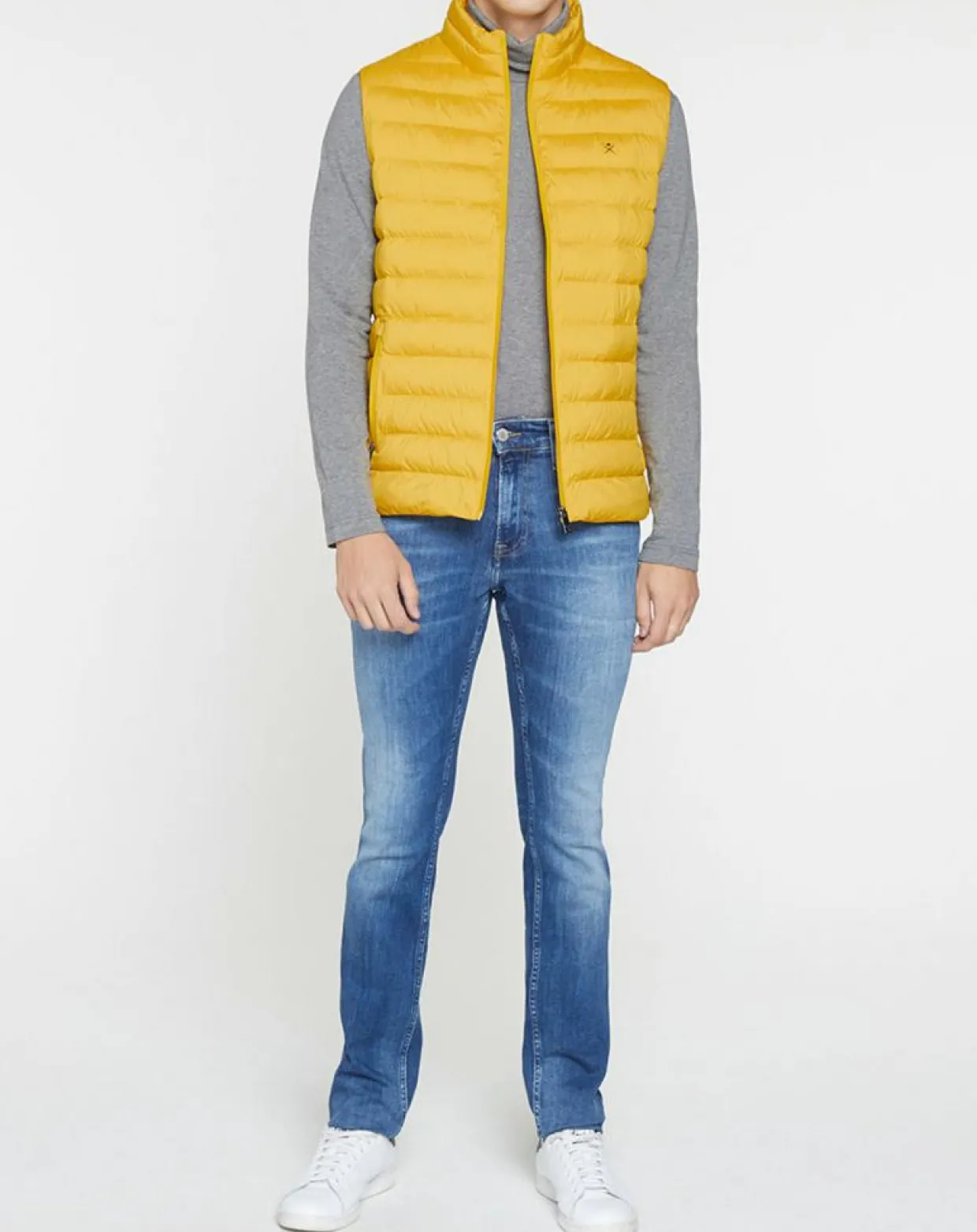 Doudoune sans manches jaune-Hackett London