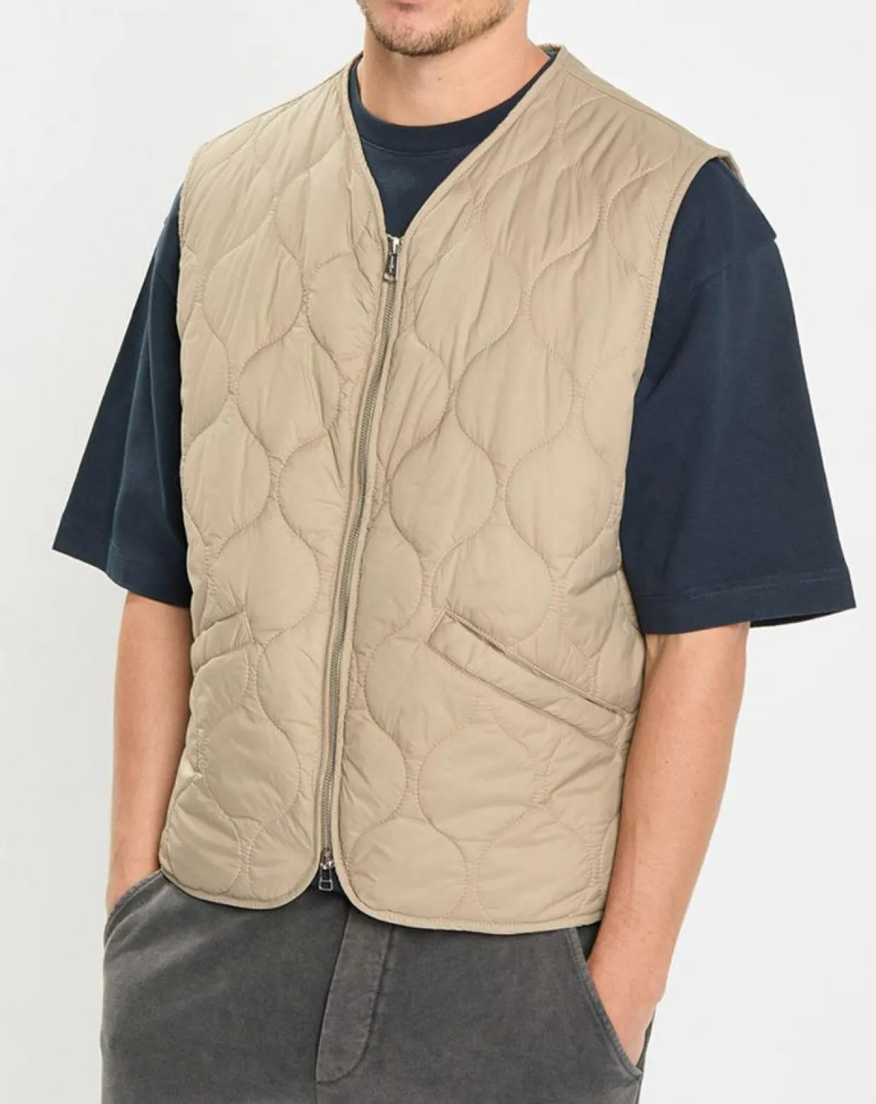 Doudoune sans manches légère beige-Marc O'Polo New