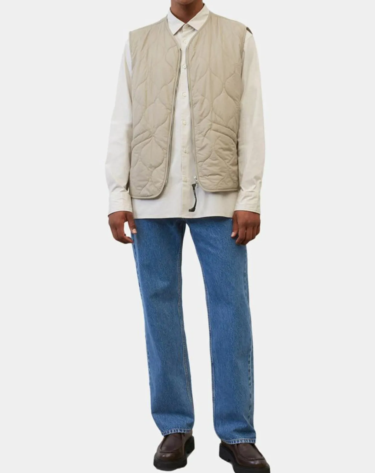 Doudoune sans manches légère beige-Marc O'Polo New