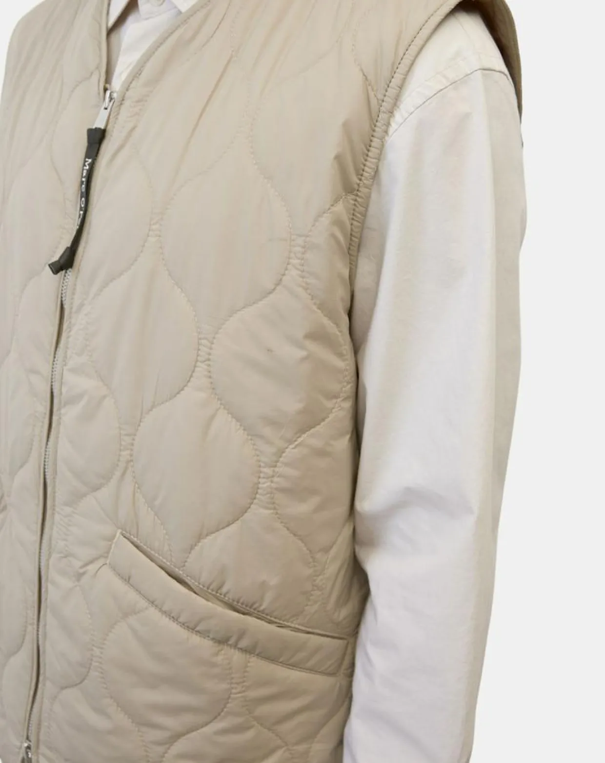 Doudoune sans manches légère beige-Marc O'Polo New
