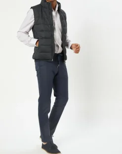 Homme Hackett London Manteaux^Doudoune sans manches pied-de-poule noire