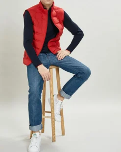 Homme Hackett London Manteaux^Doudoune sans manches rouge