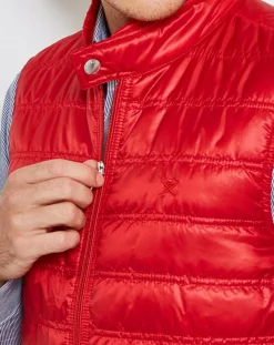 Homme Hackett London Manteaux^Doudoune sans manches rouge