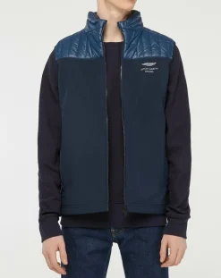 Homme Hackett London Manteaux^Doudoune sans manches Soft Shell Aston Martin Racing bleu marine