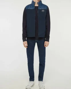 Homme Hackett London Manteaux^Doudoune sans manches Soft Shell Aston Martin Racing bleu marine