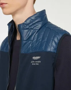 Homme Hackett London Manteaux^Doudoune sans manches Soft Shell Aston Martin Racing bleu marine