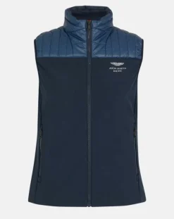 Homme Hackett London Manteaux^Doudoune sans manches Soft Shell Aston Martin Racing bleu marine