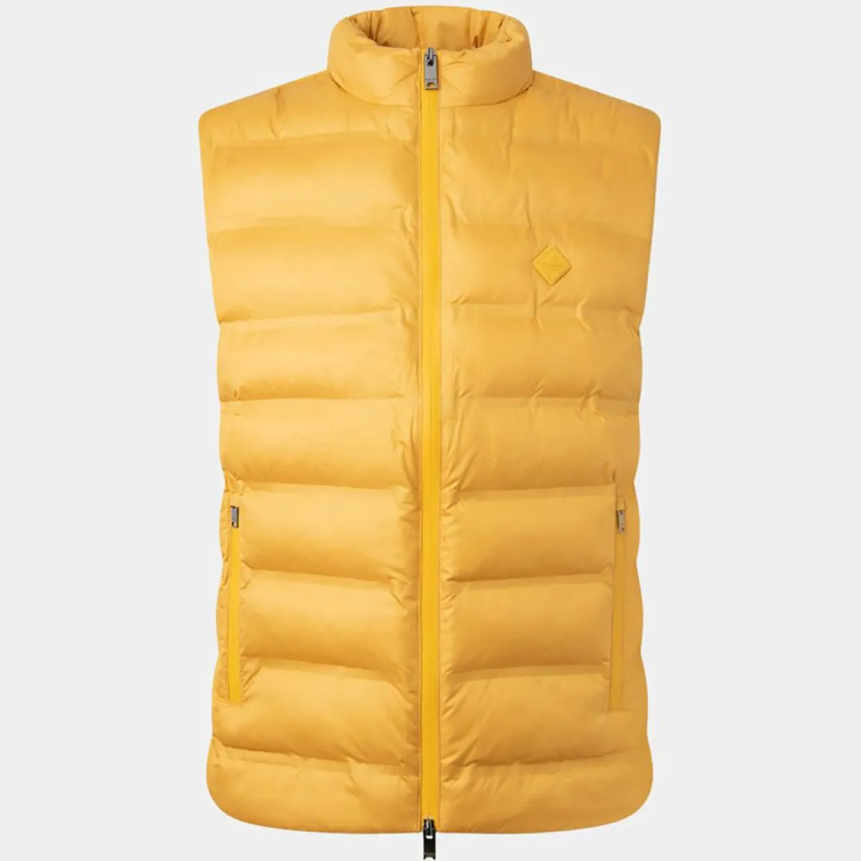 Doudoune sans manches unie jaune-Hackett London Hot