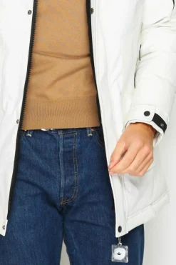 Homme C&Jo Manteaux^Doudoune semi-longue imperméable avec isolation thermique jusqu'à -20 °C naturelle