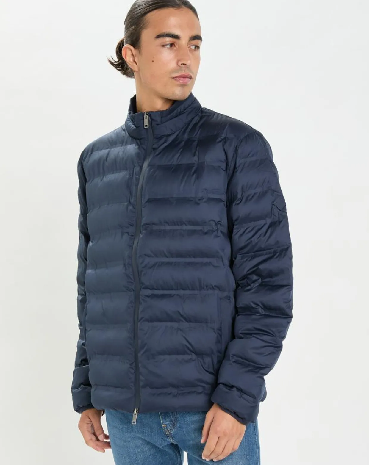 Homme Hackett London Manteaux^Doudoune unie bleu marine