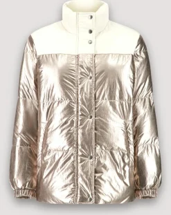 Femme Hartford Manteaux^Doudoune Volfy Foil écru/bronze