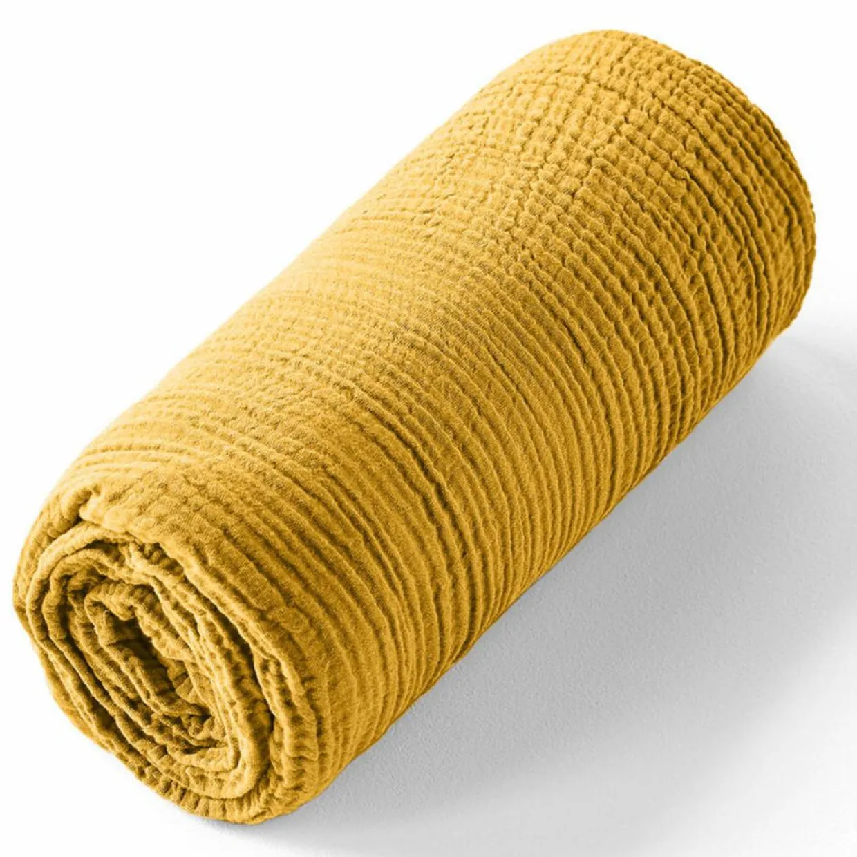Drap housse 100% Gaze de coton bonnet 30 cm jaune-Baton Rouge Sale