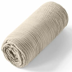 Baton Rouge Linge De Lit, Ensembles^Drap housse 100% Gaze de coton bonnet 30 cm beige