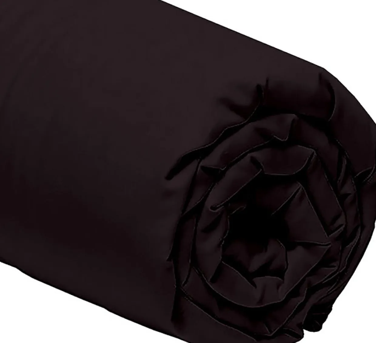 Drap housse 100% Percale de Coton noir-Home Collection Sale
