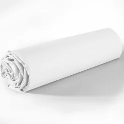 Blanc Passion Linge De Lit, Ensembles^Drap housse en coton bonnet 35 cm blanc