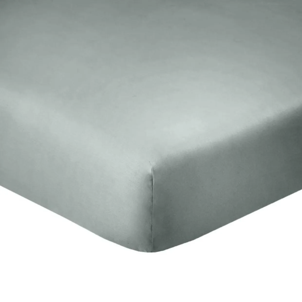 My Home Collection Linge De Lit, Ensembles^Drap Housse en coton bonnet 35 cm uni silver