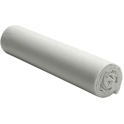 Drap housse en percale de coton lavé bonnet 30 cm gris perle-Baton Rouge Sale
