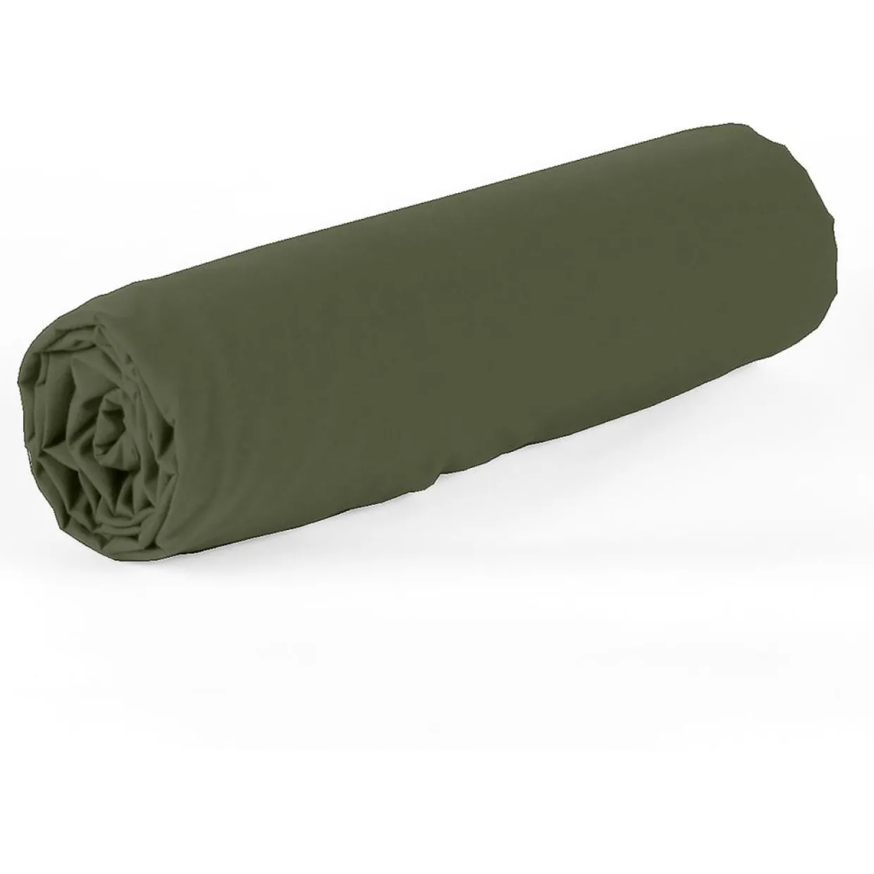 Drap Housse en percale de Coton vert-Home Collection Best