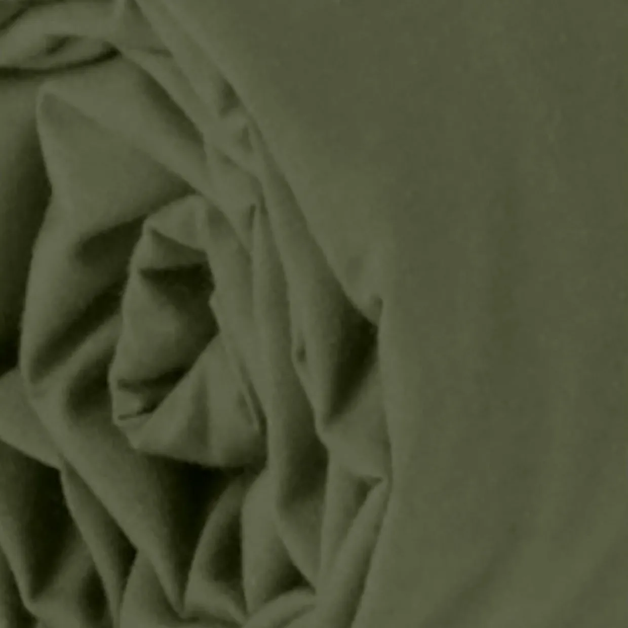 Drap Housse en percale de Coton vert-Home Collection Best