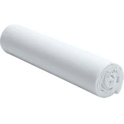Drap housse en percale de coton lavé bonnet 30 cm blanc nuage-Baton Rouge