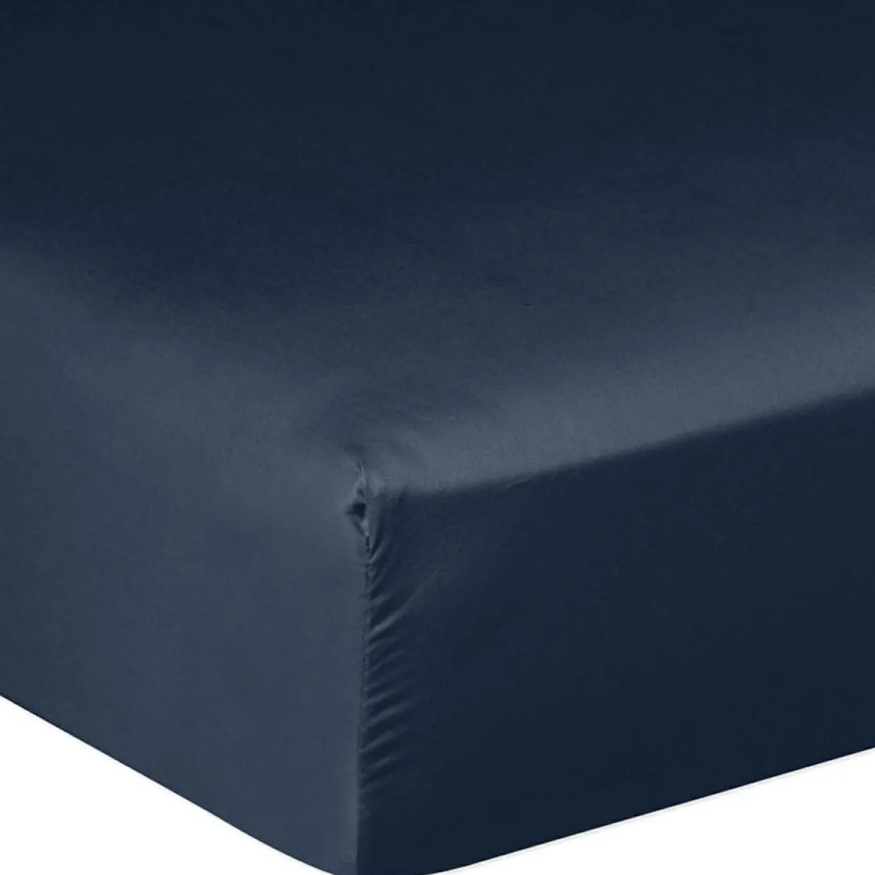 Baton Rouge Linge De Lit, Ensembles^Drap housse satin de coton lavé bonnet 30 cm bleu
