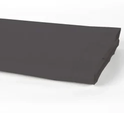 Drap plat 100% Percale de Coton gris-Home Collection Best