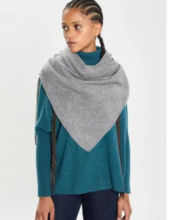 Echarpe 100% Cachemire Cascade grise-Cashmere Tribu Online