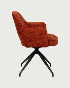 Elba - Chaise en tissu et pieds métal-Uniqka Best