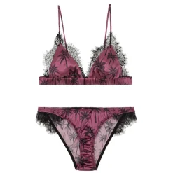 Femme Wild Lingerie, Nuit^Ensemble soutien-gorge & culotte en Soie mélangée Vesta berry