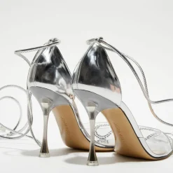 Escarpins à Strass Lizzy argentés - Talon 9,5 cm-Mach & Mach New