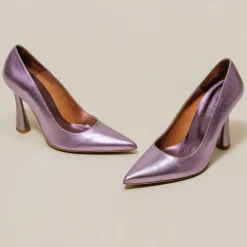 Femme Jonak Escarpins^Escarpins en Cuir Dabate lilas - Talon 10 cm