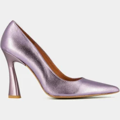 Femme Jonak Escarpins^Escarpins en Cuir Dabate lilas - Talon 10 cm