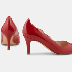 Femme Minelli Escarpins^Escarpins en Cuir Elo rouges - Talon 6 cm