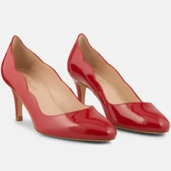 Femme Minelli Escarpins^Escarpins en Cuir Elo rouges - Talon 6 cm