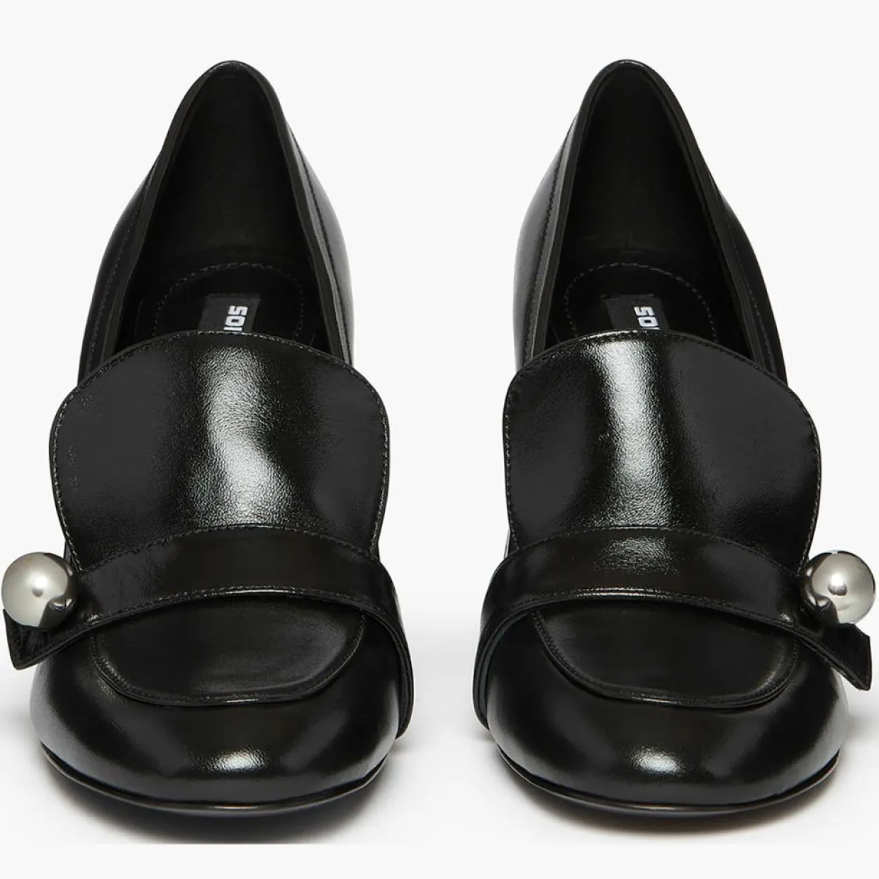 Femme Sonia Rykiel Escarpins^Escarpins en Cuir Honfleur noirs - Talon 8.5 cm