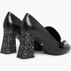 Femme Sonia Rykiel Escarpins^Escarpins en Cuir Honfleur noirs - Talon 8.5 cm