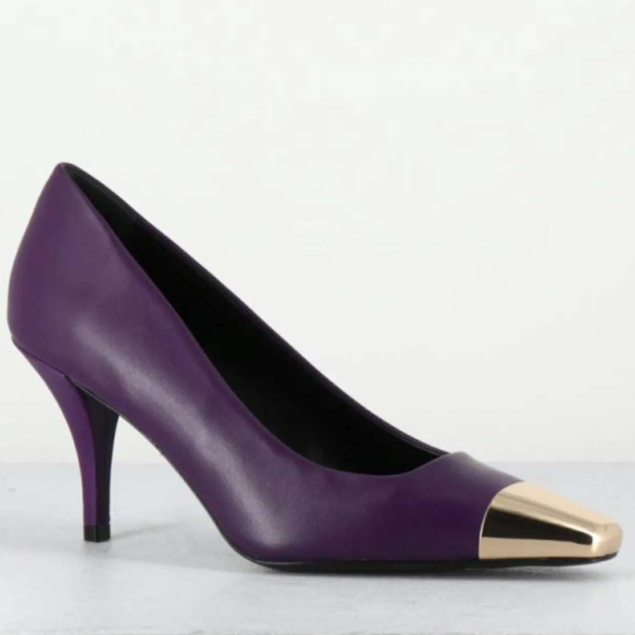 Escarpins en Cuir kecha violets - Talon : 7.5cm-Garrice Lab Outlet