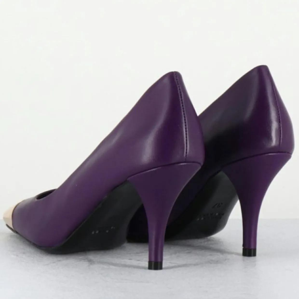 Escarpins en Cuir kecha violets - Talon : 7.5cm-Garrice Lab Outlet