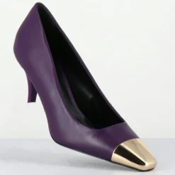 Escarpins en Cuir kecha violets - Talon : 7.5cm-Garrice Lab Outlet