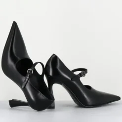Escarpins en Cuir M6590 noirs - Talon : 9.5 cm-Premiata Online