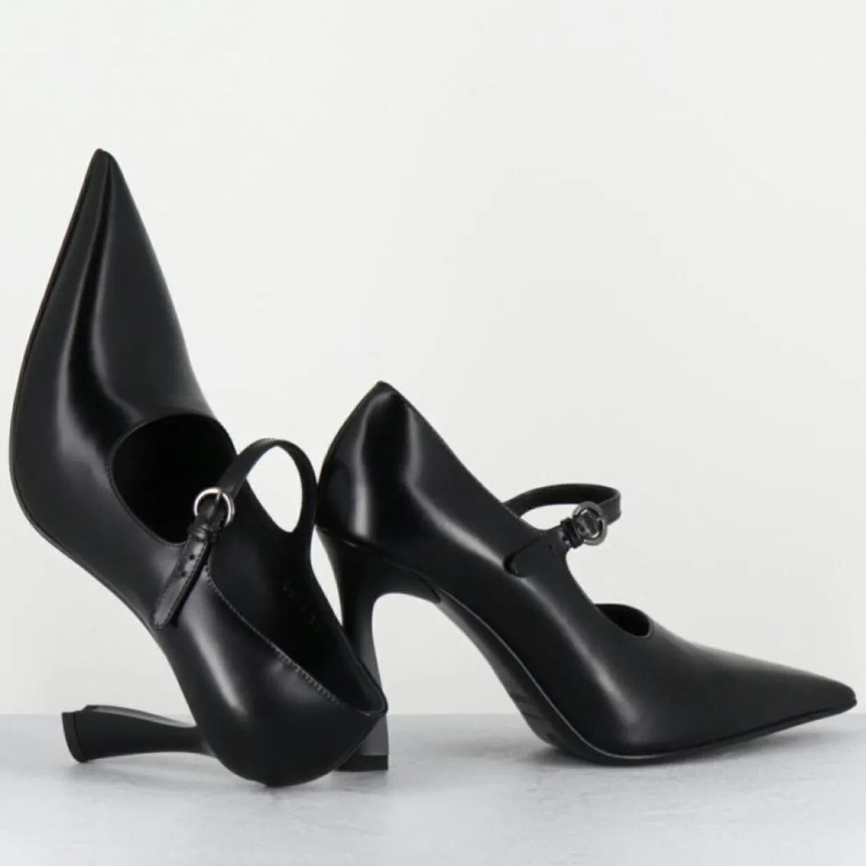 Escarpins en Cuir M6590 noirs - Talon : 9.5 cm-Premiata Online