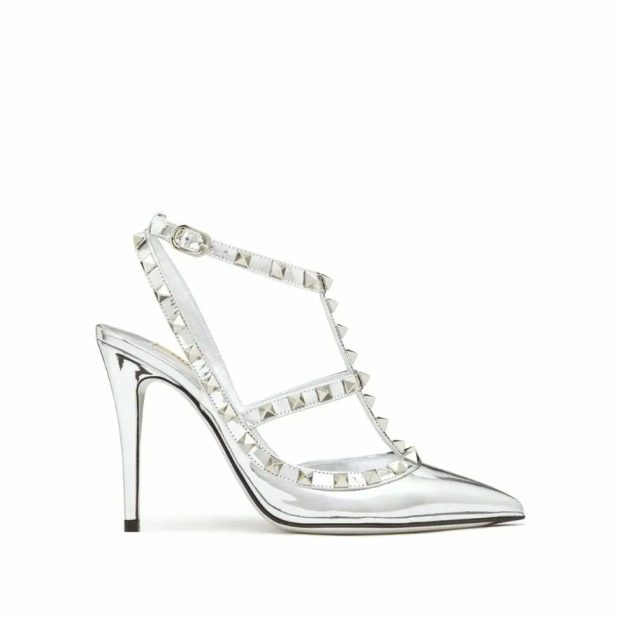Femme Valentino Garavani Escarpins^Escarpins en cuir Rockstud argentés