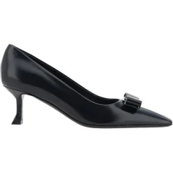 Escarpins en Cuir Siwar noirs - Talon 6 cm-Salvatore Ferragamo Discount