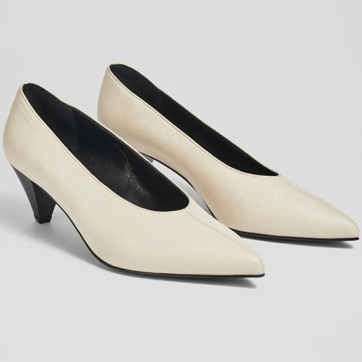 Escarpins en Cuir Zayla écrus - Talon 5 cm-L.K. Bennett Outlet
