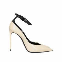 Femme Saint Laurent Escarpins^Escarpins en cuir Zoe blancs