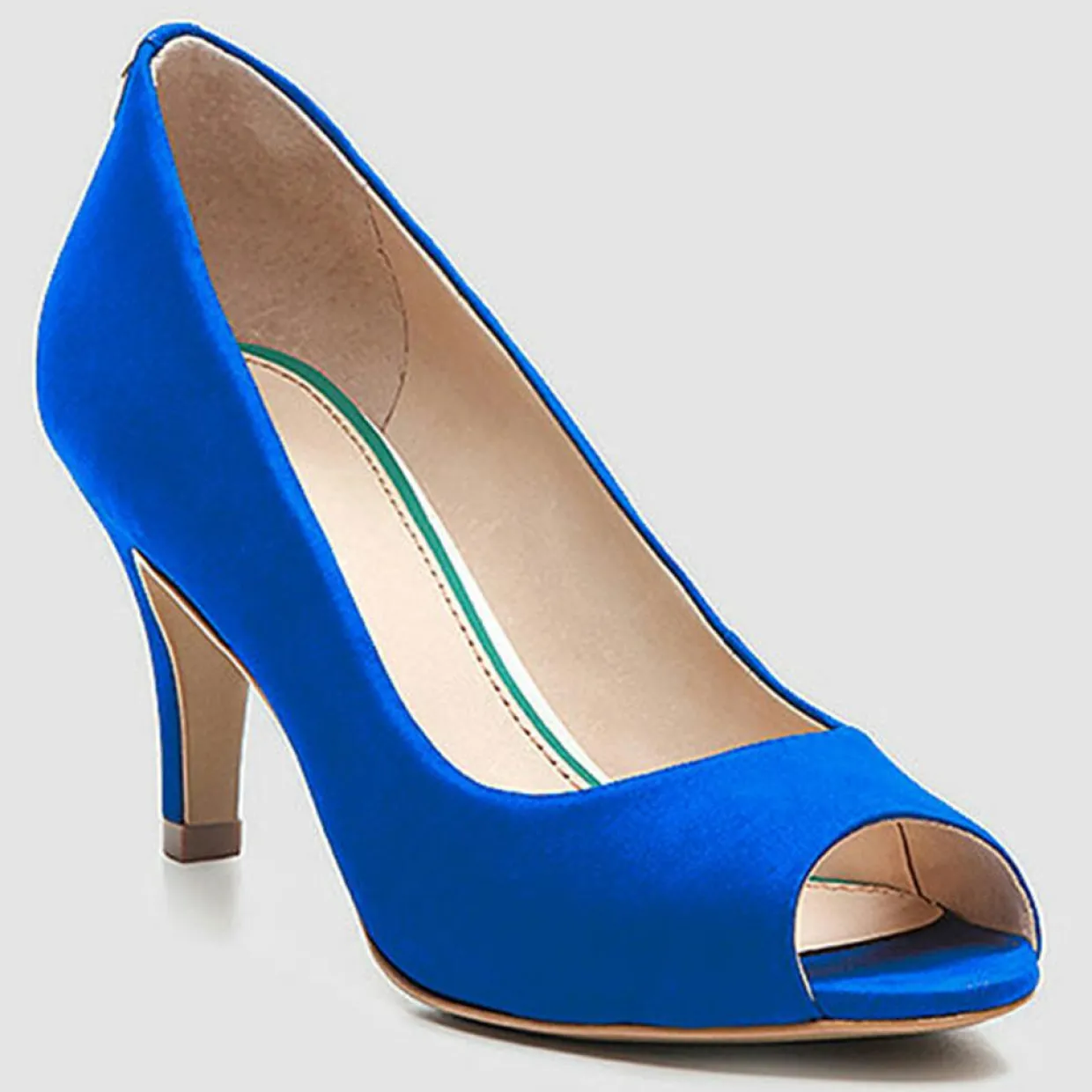 Femme Cosmoparis Escarpins^Escarpins en Velours de Cuir Bebe Milene cobalt - Talon 7 cm